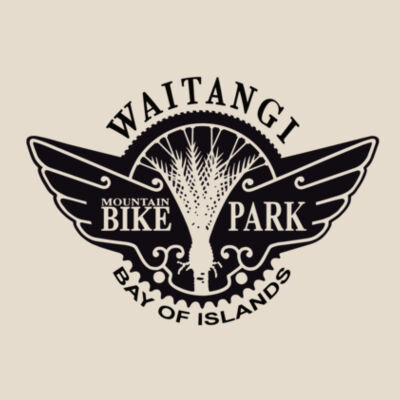 Waitangi MTB Park Men's Tee - Black Logo Design