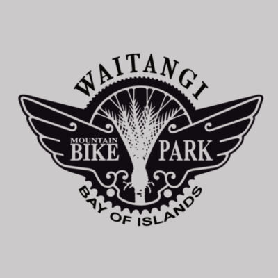 Waitangi MTB Park Men's Long Sleeve Tee - Black Logo Design