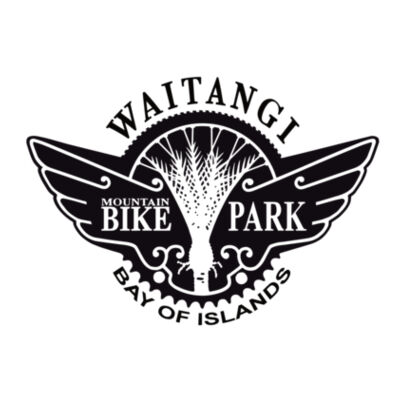 Waitangi MTB Park Men's Long Sleeve Tee - Black Logo Design