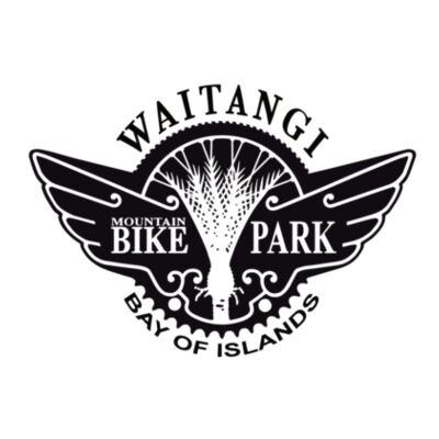 Waitangi MTB Park Kid's Long Sleeve Tee - Black Logo Design