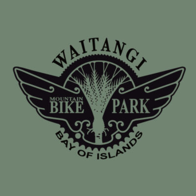 Waitangi MTB Park Men's Pullover Hoodie - Black Logo | No Zip Design