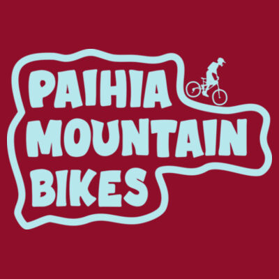 Paihia Mountain Bikes Men's Hoodie - Blue Logo Design