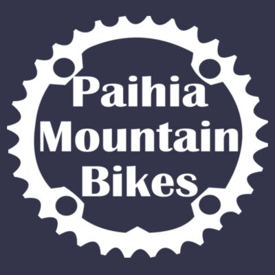 Paihia Mountain Bikes Men's Hoodie - White Logo Design
