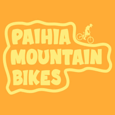 Paihia Mountain Bikes Men's Hoodie - Yellow Logo Design