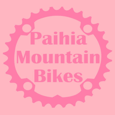 Paihia Mountain Bikes Men's Hoodie - Pink Logo Design