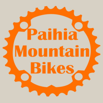 Paihia Mountain Bikes Men's Hoodie - Orange Logo Design