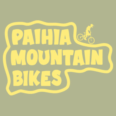 Paihia Mountain Bikes Women's Hoodie - Yellow Logo Design