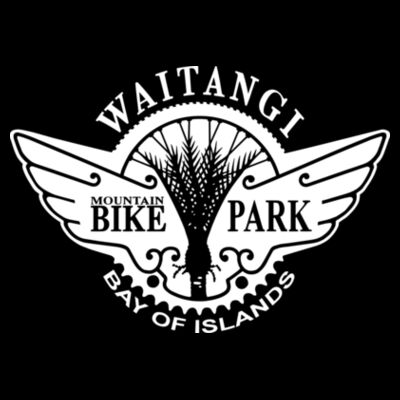 Waitangi MTB Park Men's Tee- White Logo Design