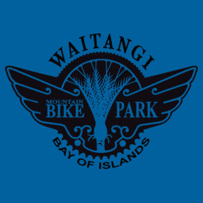 Waitangi MTB Park Men's Tee- Black Logo Design