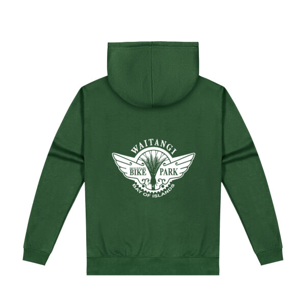 Waitangi MTB Park Men's Pullover Hoodie - White Logo | No Zip Thumbnail