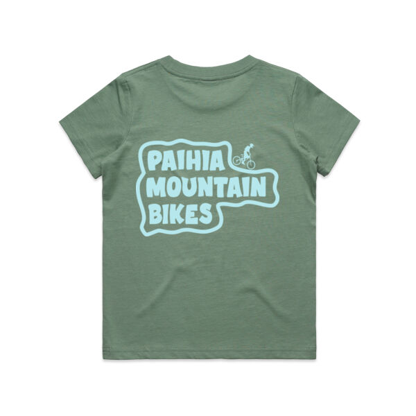 Paihia Mountain Bikes Kid's Tee - Blue Logo Thumbnail